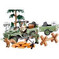 Cobi Jeep Willys with freight trailer - Building Set