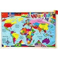 Insertion puzzle - World map - Educational Toy