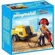 PLAYMOBIL® 5472 Construction Worker with Jack Hammer - Building Set