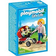 Playmobil 5573 Stroller for Twins - Figures