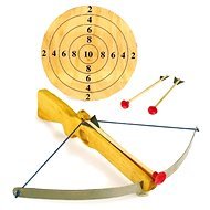 Large crossbow with arrows and target - Crossbow