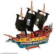 Dřevěné 3D Puzzle - Pirátská loď - Spielset