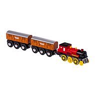 Electric Engine with 2 Wagons - Rail Set Accessory