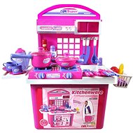 G21 Children's Kitchen Set with Accessories in Case, Pink - Play Kitchen