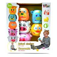 Pyramid with animals - Baby Rattle