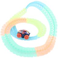 Bavytoy Luminous variable track with rotating car 112 pcs - Slot Car Track