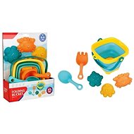 Bavytoy Coloured sand set with folding bucket - Sand Tool Kit