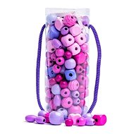 Woody Beads in tube - pink - Beads
