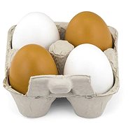 Viga Wooden eggs 4 pcs - Toy Kitchen Food