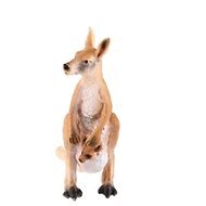 Zooted Kangaroo big with baby plastic 11 cm - Figure