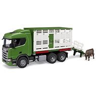 Bruder 3548 Scania Super 560R nákladné vozidlo na prepravu zvierat s 1 kravou - Auto