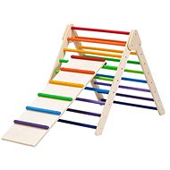 Tuktuk Montessori climbing frame with slide Pikler Triangle - rainbow - Children's Climbing Frame