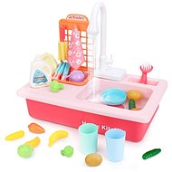 Bavytoy Sink with drainer pink - Play Kitchen