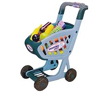 Bavytoy Shopping trolley with accessories blue - Toy Shopping Cart