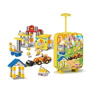 4sleep Construction site kit in case, blue - Building Set