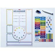 Sollau Children's magnetic calendar, self-adhesive - Educational Clock
