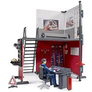 Bruder Bworld Hasičská stanice s hasičem 62702 - Game Set