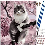 ISO Creative painting by numbers 40 × 50 cm, Cat - Painting by Numbers