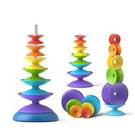 Bavytoy Folding tower in rainbow colours - Stacking Pyramid