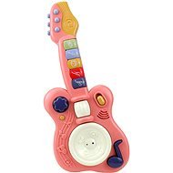 Aga4Kids Dětská interaktivní kytara, růžová - Guitar for Kids