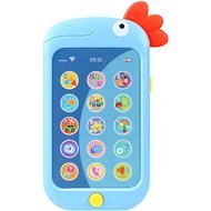 Aga4Kids Dětský telefon Kohout, modrý - Interactive Toy