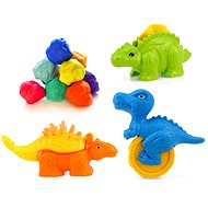 Aga4Kids Plasticine 10 pcs + accessories dinosaurs - Modelling Clay
