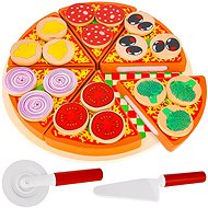 Kruzzel 22471 Wooden pizza cutter 21cm - Toy Kitchen Food
