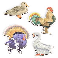 Vemkel Wooden Puzzle Farm Birds - Wooden Puzzle
