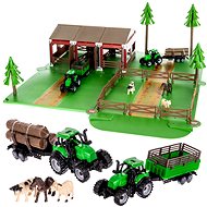 Kruzzel 22404 Farm to build with metal tractor and animals 102 pieces - Figure and Accessory Set