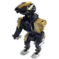 Mikrotrading Robot/zvíře 2v1 9 cm kov war lion zlatý - Figure
