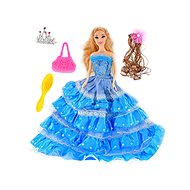 Mikro Trading Princess doll, blue, 29 cm, with accessories, in box - Doll