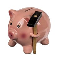 MDS Treasure box - Piggy with a hammer - Piggy Bank