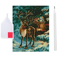 Verk 26087 Diamond painting 5D - Christmas reindeer - Diamond Painting