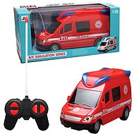 Made Fire truck with remote control, with light and sound, 21 cm - Remote Control Car