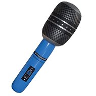 Funny Fashion Inflatable microphone blue - Rocker - Disco - 75 cm - Inflatable Balloon