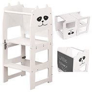 Tuktuk Children's Learning Tower 3in1 with drawing board (white) - Learning Tower