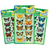 Insect Lore Butterfly 3D Stickers - 1 set, 15 stickers - Kids Stickers