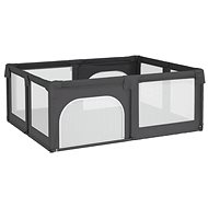 SHUMEE Playpen with 2 doors dark grey oxford fabric - Baby Playpen