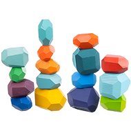 KRUZZEL 22475 Creative wooden balancing stones 16 pcs - Balance Game