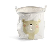 Zeller Children's storage box, canvas, teddy bear, 30 × 30 cm - Storage Box