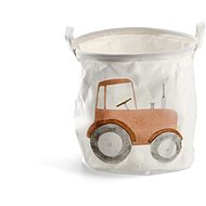 Zeller Children's storage box, canvas, tractor, 30 × 30 cm - Storage Box