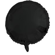 Folat Foil balloon, round, matte black, 45 cm - Balloons