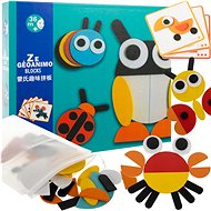 Kruzzel 22426 Wooden jigsaw for children animals 49 pieces - Puzzle