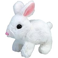 Leventi Interactive plush rabbit, white - Soft Toy