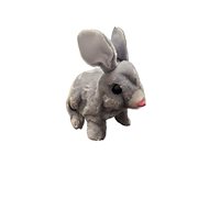 Leventi Interactive plush rabbit, grey - Soft Toy