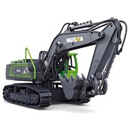 Huina RC pásový bagr s kovovou lžící 1:18 zelený - RC Digger