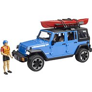 Bruder 2529 Jeep Wrangler Rubicon with kayak and figure - Toy Car