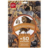 Apli Animals of the Savannah, reusable, 50 pcs - Kids Stickers
