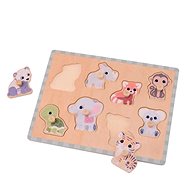 Jouéco The Wildies Family wooden puzzle with handles 18 m+ - Jigsaw Puzzle