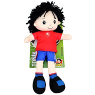 MaDe Textile doll Tony, football player 40 cm, Czech voice, card - Doll